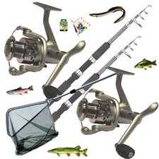 Angelset 2 Ruten 2 Rollen +