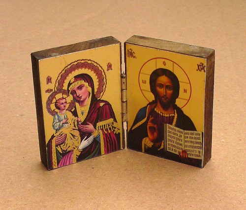 Kleiner reisealtar diptychon - reisealtar,