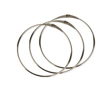 3x Warenring 150mm Stahl verzinkt Schlüsselring Gürtelring Schmuckring Ringe Set