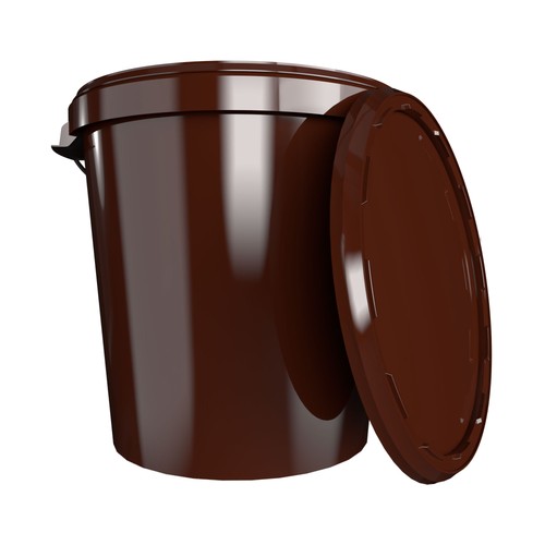 Eimer mit deckel - mit, 30l