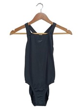 Speedo Kinder Badeanzug Gr. 152 Ärmellos Sportlich Schwarz