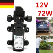Mini 72W Wasserpumpe Selbstansaugende Pumpe 12V Hochdruckpumpe Membranpumpe