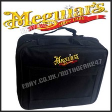 NEU Meguiars Compact 4 Flaschen Reißverschluss Aufbewahrung Polituren Kit Tasche mit Fronttasche