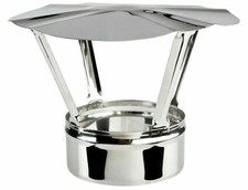 Regenhaube Schornsteinabdeckung Edelstahl Ø 80-300 mm Kaminhaube Kaminabdeckung