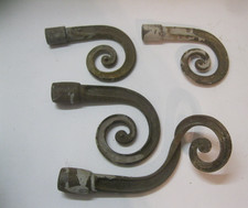 4 alte antike Endstücke für