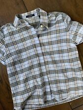 Burberry, Bluse, Nova Check Karo, kurzärmelig, Halbarm, ,Gr. S=36, hellblau