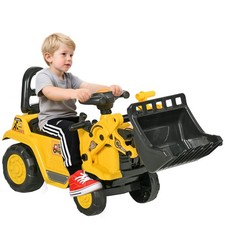 Sitzbagger mit eingebautem Ablagefach Kinder Rutschauto traktor mit Hupe