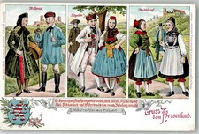 13990970 - 3560 Biedenkopf Volkstrachten aus Hessen Wetterau Schwalm