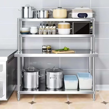 Edelstahl Arbeitstisch Küchentisch Höhenverstellbar Gastrotisch Zerlegetisch