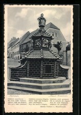 Kohren, der Neue Brunnen, Ratskeller, Ansichtskarte 