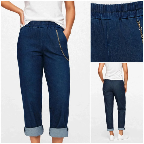 Damen hose mit taillengummi - mit,