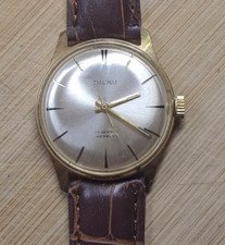 Dilau Vintage Armbanduhr Uhr mechanisch Handaufzug 17 Jewels