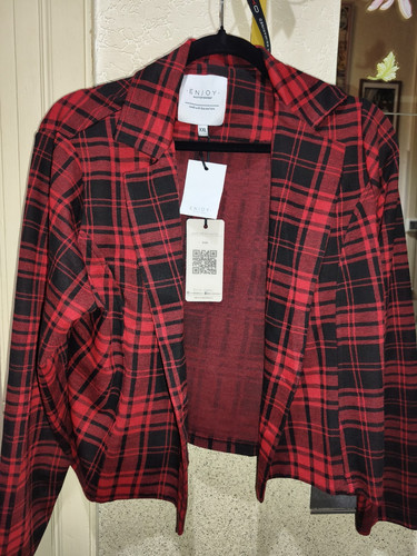 Enjoy damen kurzjacke kariert - enjoy,
