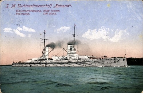 Deutsches kriegsschiff - ak,