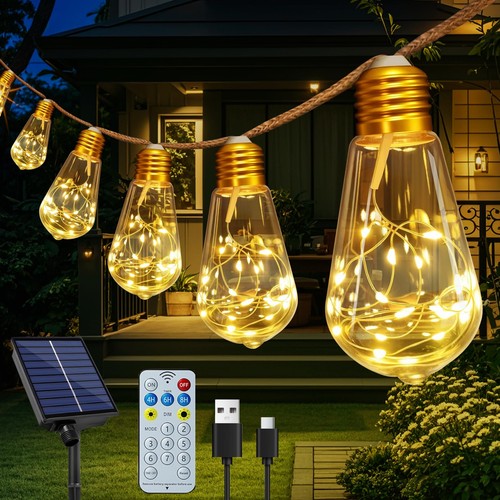 Lichterkette solar beleuchtung - solar,