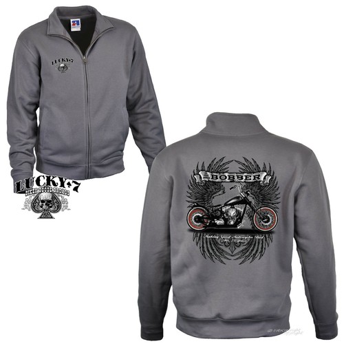 Biker sweatshirt jacke - sweatshirt,