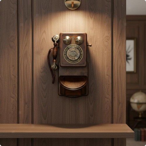 Wandtelefon mit kabel - kabel,, antikes