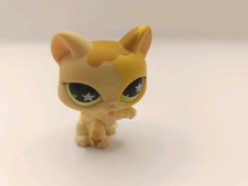 authentic littlest LPS PETSHOP chat cat 832 chat cat licking paw up pet shop