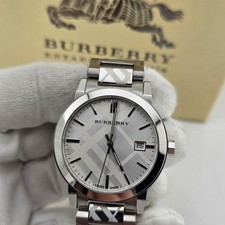 NEU BURBERRY BU9037 UHR SILBER
