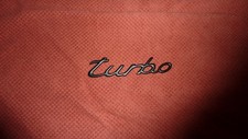 Porsche Turbo Emblem Schwarz