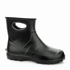 LEMIGO leichte EVA Gummistiefel kurz Filzeinlegesohle Garten Regenstiefel Garden