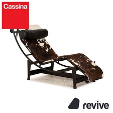 Cassina Le Corbusier LC 4 Fell Liege Braun Weiß