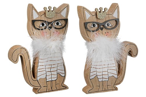 Katze queen jasmin holz - katze,