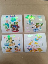 4x Stickeralbum Sticker Vintage 90er Jahre Glanz Pearly MOP Disney - Set Aus 4