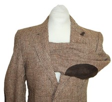 Harris Tweed Sakko ca. Gr. 98 Herren – 100% Wolle Patches Leishman Jackett