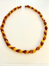 Alte  Bernsteinkette 18,97 Gramm schönes Farbmuster Cognac und Butterscotch