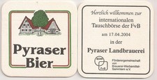 Pyraser Bier- alter Bierdeckel "BDM / FvB Tauschbörse 2004"