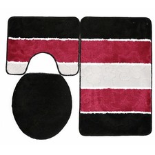 Badgarnitur 3-Teilig Badematte