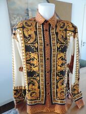 Versace Seidenhemd Leopard für Herren - Größe 41 / L - 2019er Collection - RaR!