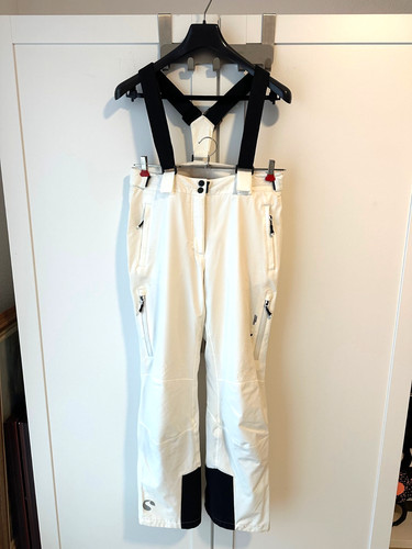 Skihose weiß mit - ,