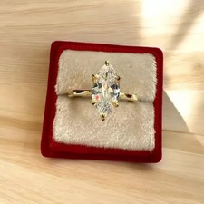 14K Gelbgold Marquise-Schliff