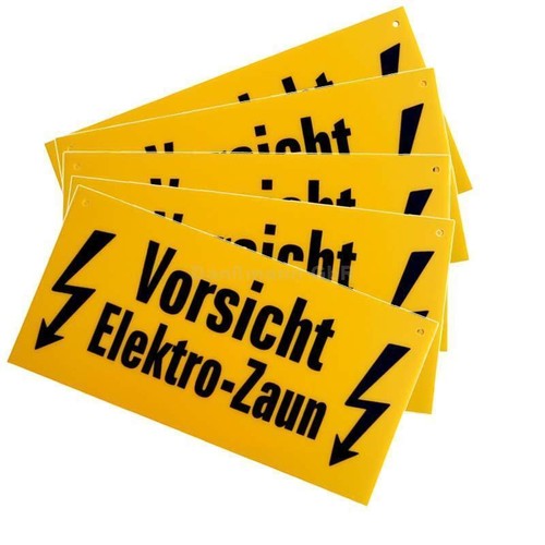 Warnschilder vorsicht - x,