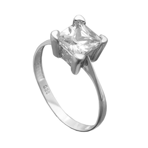 Ring solitär zirkonia - 8, mm
