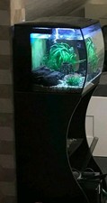 Fluval Flex Nano-LED Süßwasser Aquarium Set Mit Zubehör und Schrank- Schwarz