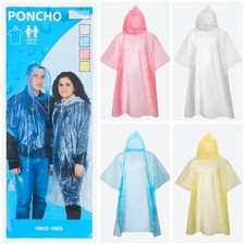 5 Stück Regenponcho Einweg