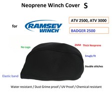 Neopren Seilwindenabdeckung für Ramsey ATV UTV 2000 2500 3500 4500 Waterresist S 01