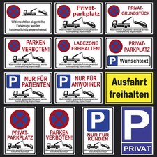 Parken verboten Schild Parkverbotsschild Privatparkplatz Parkplatz Schilder