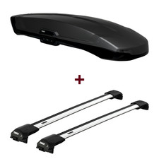 Dachbox Thule Vector L + Dachträger Thule WingBar Edge für Skoda Yeti 5L neu top