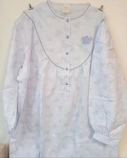 Damen Nachtwäsche Nachthemd Schlafanzug Langarm Sommer 52/54 Lila Lavendel DDR