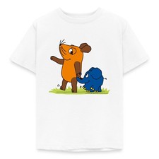 Die Sendung Mit Der Maus Elefant Und Maus Hand An Rüssel Kinder T-Shirt