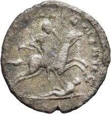 FITZ Gallienus Billon Antoninianus Mediolanum Enemy Horseman @GJL1561