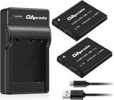 2 Pack NB-11L Battery and USB