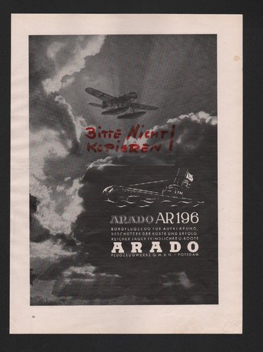 Potsdam werbung 1940 arado - potsdam,,