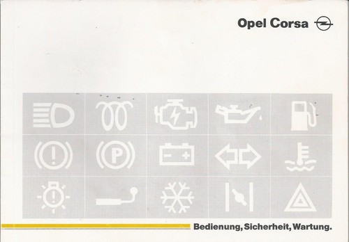 Betriebsanleitung opel corsa - opel,