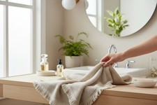 Bade- & Saunatücher Set 4 Stück 70x140 cm 100% Baumwolle – weich & saugstark (8)