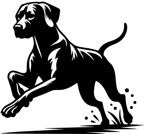 Rhodesian ridgeback aufkleber - ridgeback,
